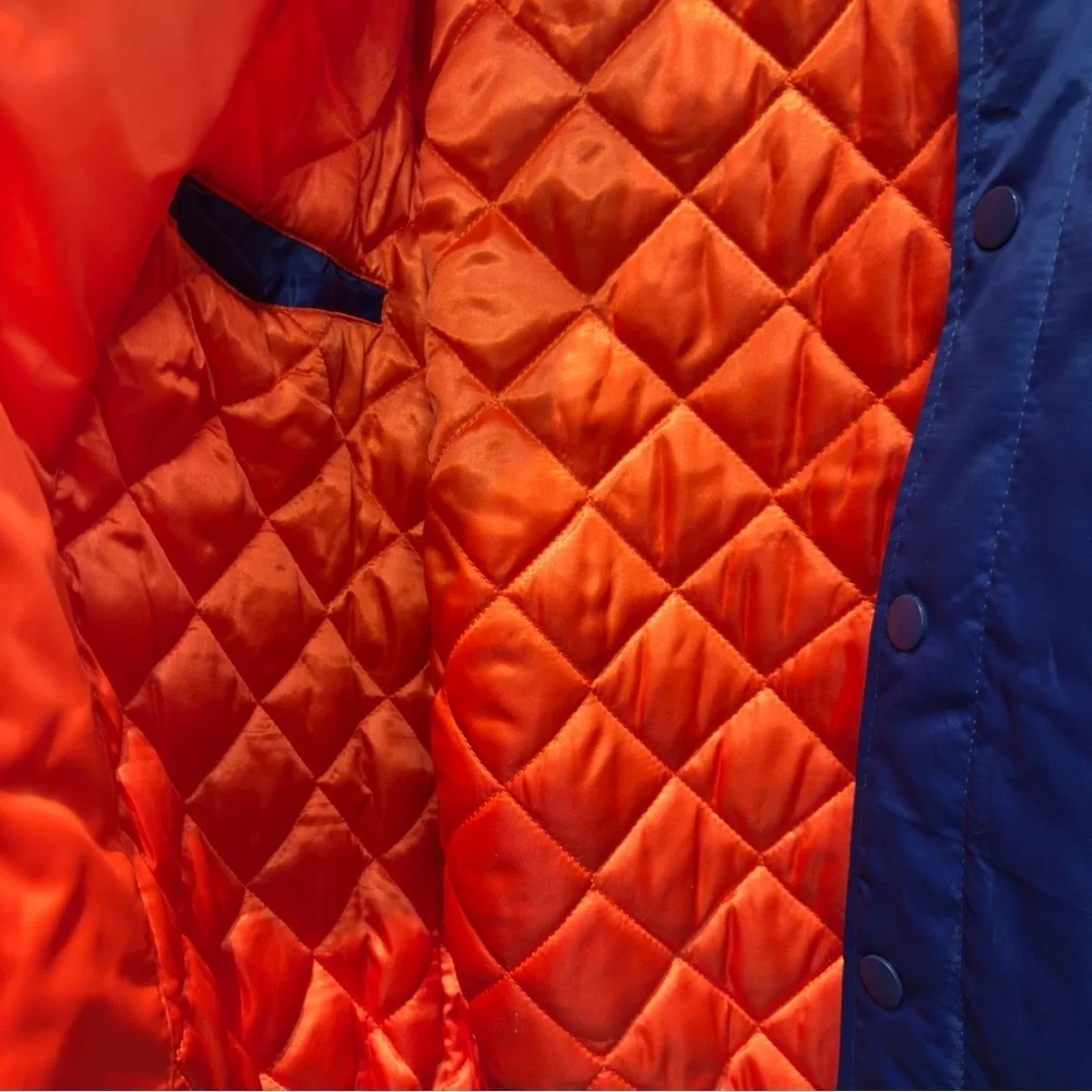 Starter New York Knicks 75th Anniversary Color Block Satin Varsity Jacket M - Picture 7 of 10